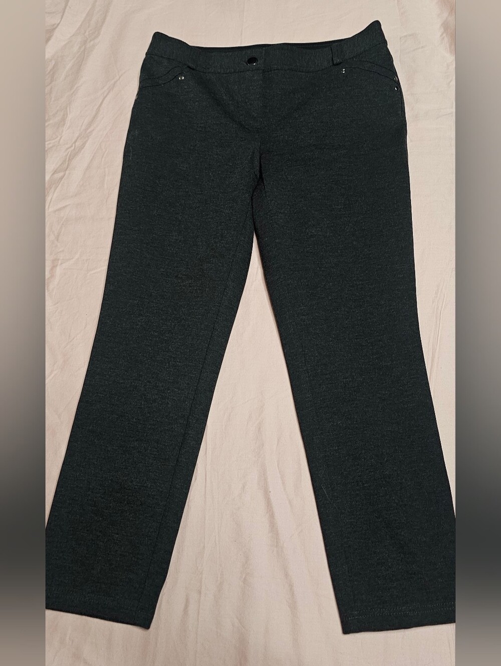 Style & Co. Charcoal Straight Leg Women's Pants Petite 8